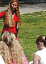 Photo: Students attend a outdoor class