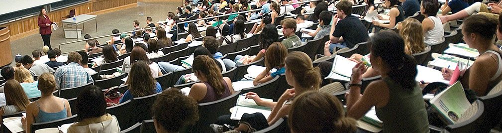 Photo: Students attending a lecuture
